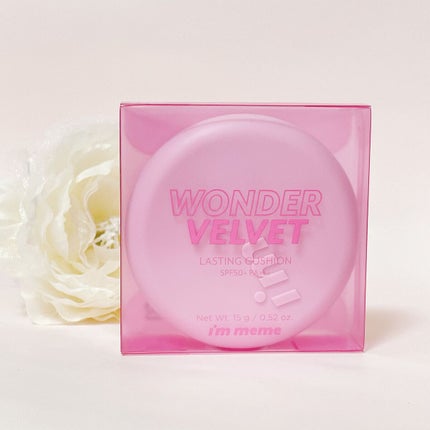 ワンダーベルベットラスティングクッション/i’m meme/クッションファンデーションを使ったクチコミ(8枚目)