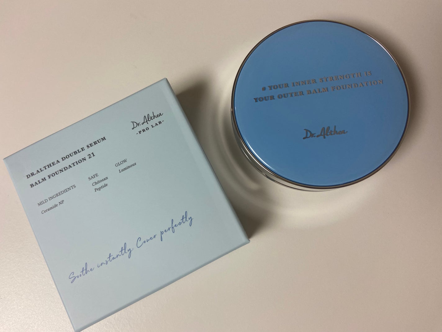 ダブル セラム バーム ファンデーション/Dr.Althea/クリーム・エマルジョンファンデーションを使ったクチコミ(1枚目)