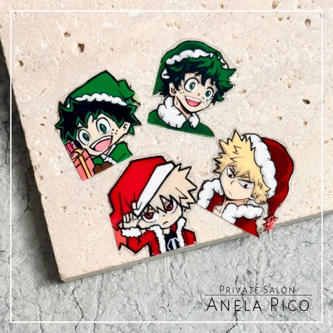 #ネイル,#ジェルネイル,#キャラネイル,#ヒロアカネイルのネイルデザイン