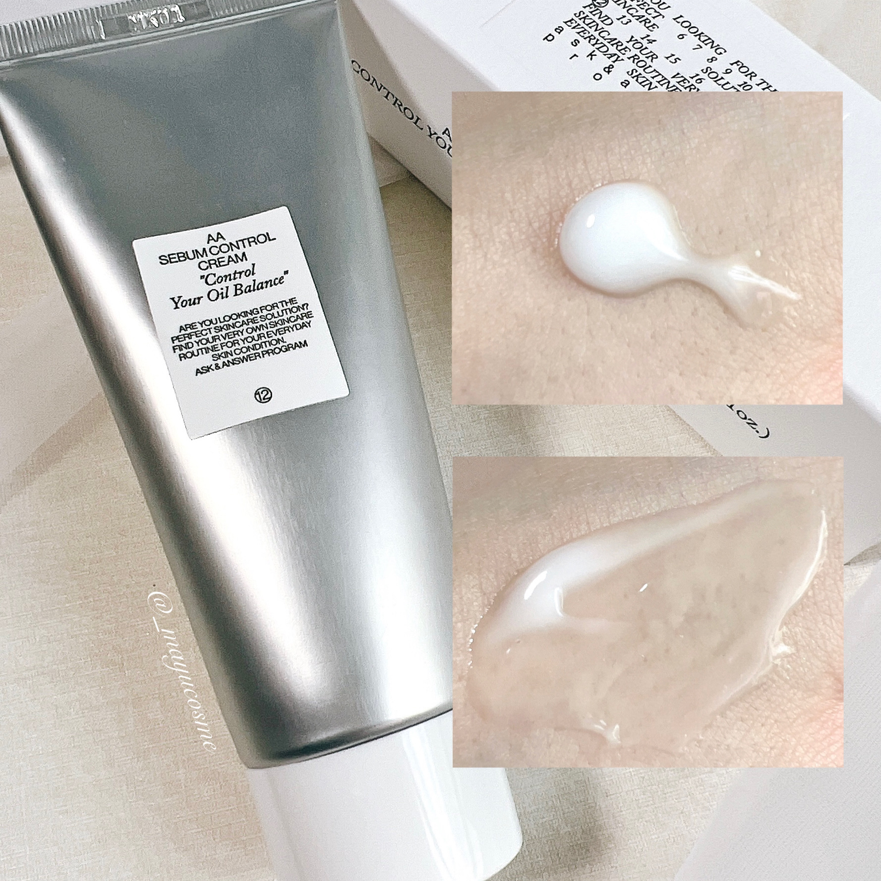 AA SEBUM CONTROL CERAM /Shangpree/フェイスクリームを使ったクチコミ（2枚目）