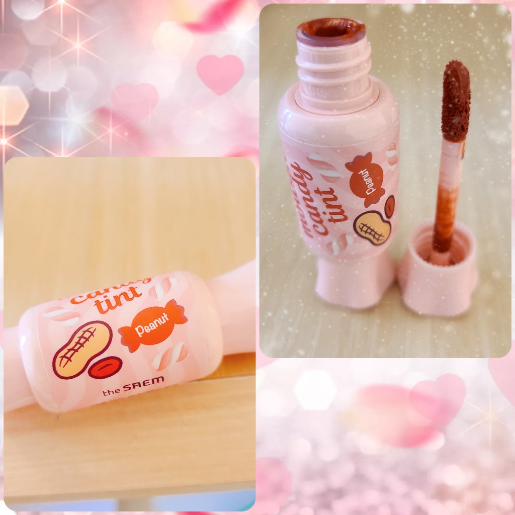 ムース キャンディー ティント 09ピーナッツムース/the SAEM/リップティントを使ったクチコミ（1枚目）