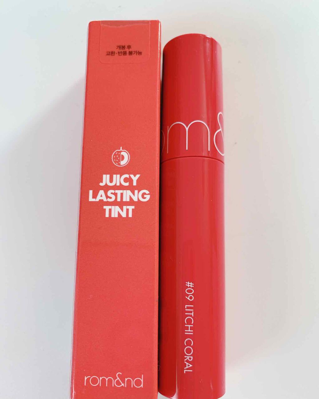 ジューシーラスティングティント/rom&nd/リップティントを使ったクチコミ（1枚目）