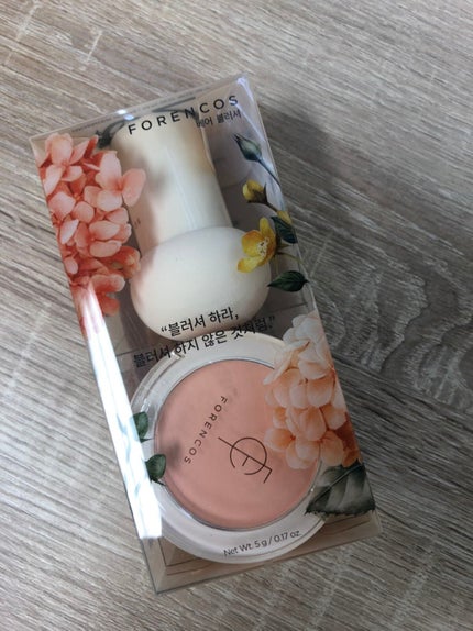 ベアブラッシャー パフ付き/フォレンコス/パウダーチークを使ったクチコミ(1枚目)