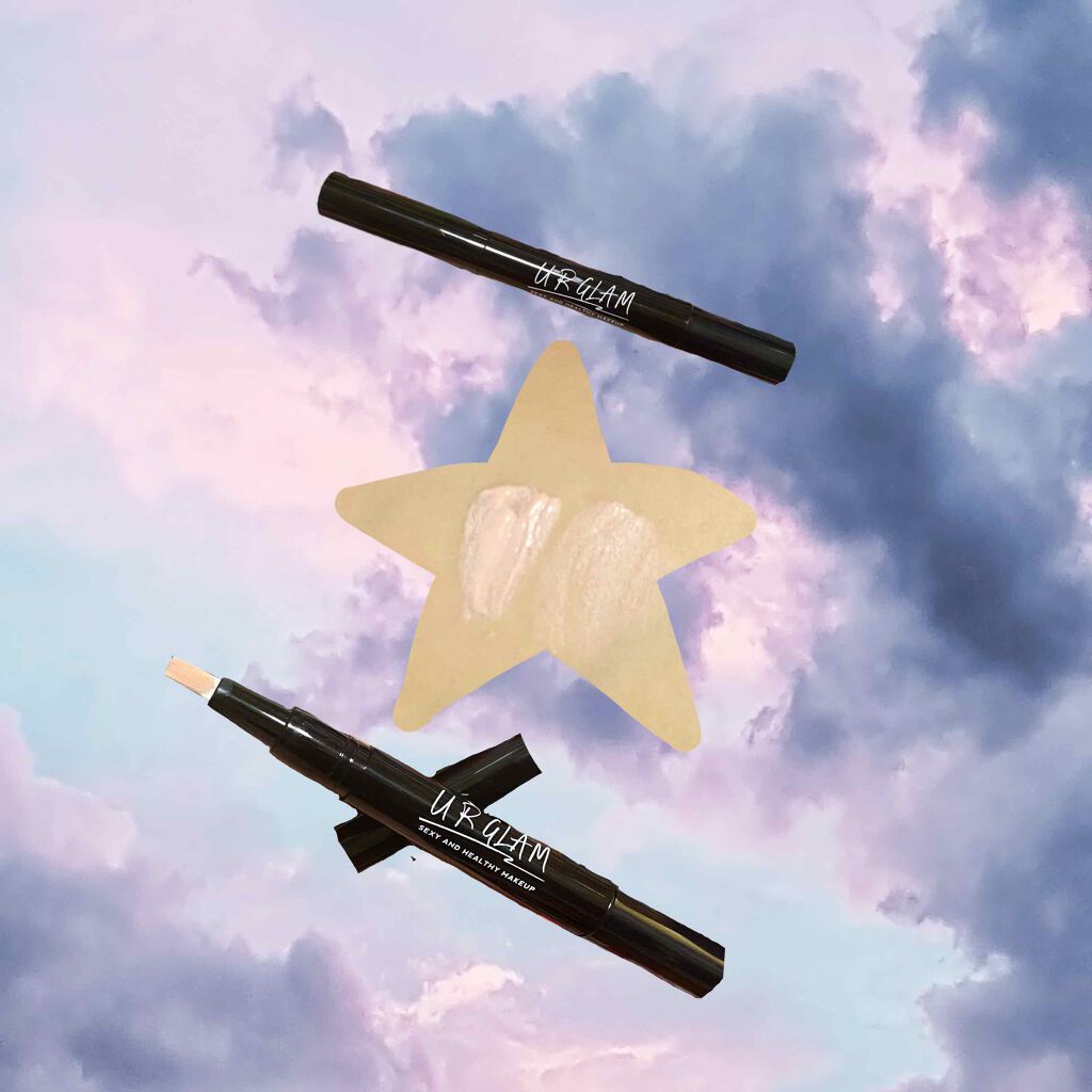 UR GLAM COVER&HIGHLIGHT CONCEALER/U R GLAM/リキッドコンシーラーを使ったクチコミ(2枚目)