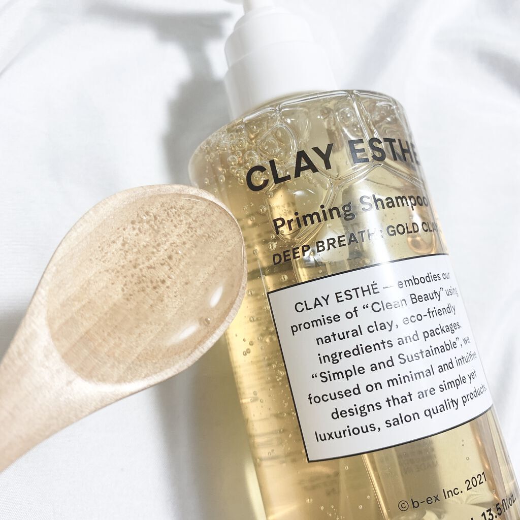 クレイエステ プライミングシャンプー/フォーティファイングヘアマスク ゴールドクレイのクチコミ「クレイエステ 
プライミングシャンプー
フォーティファイングヘアマスク ゴールドクレイ🌱

4.....」（3枚目）