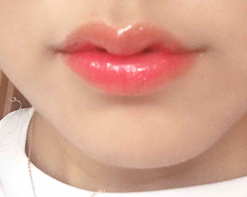 ディアダーリン ウォータージェルティント (アイスティント)/ETUDE/口紅を使ったクチコミ(3枚目)