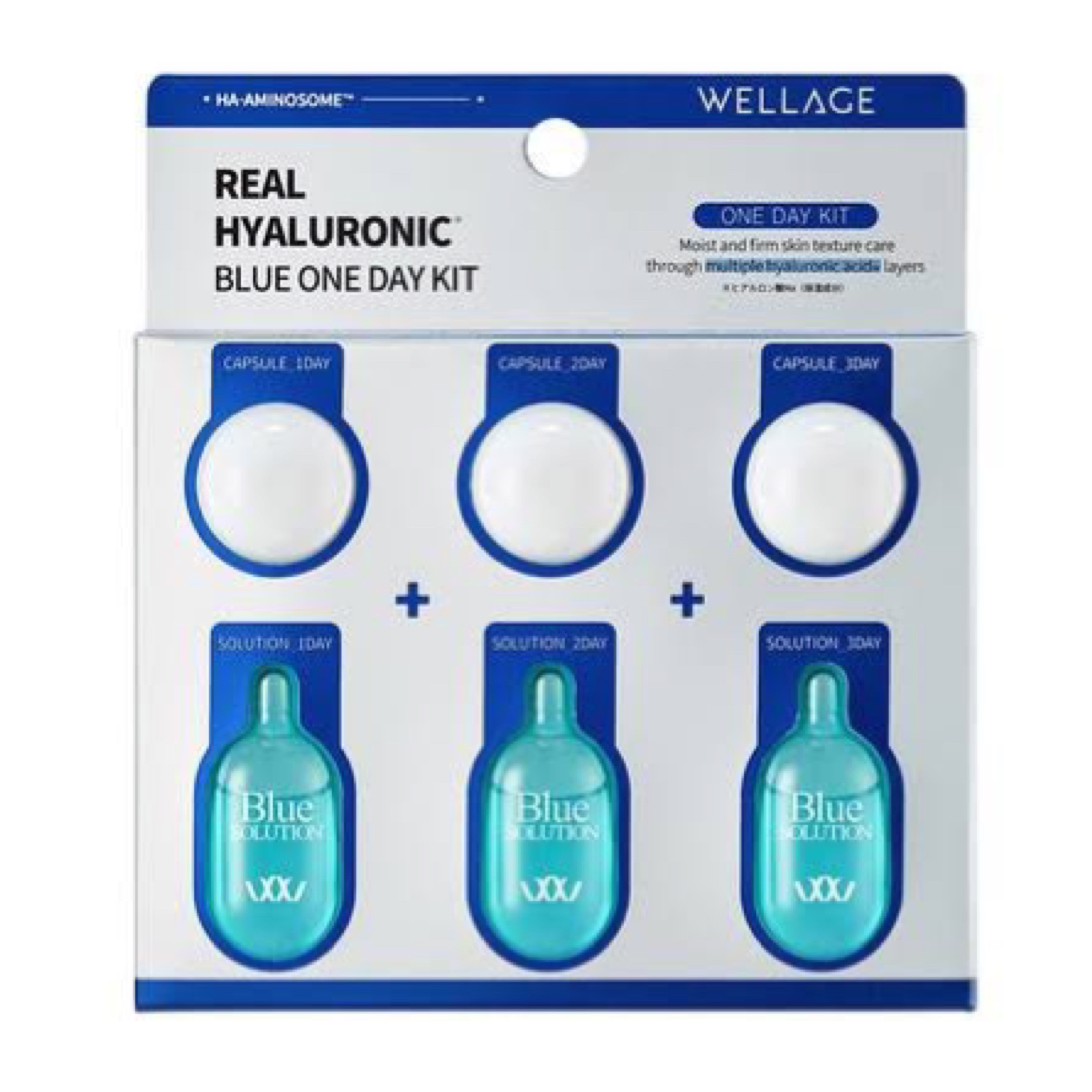 リアルヒアルロニック ブルーワンデーキット 3個セット/Wellage/美容液を使ったクチコミ（1枚目）