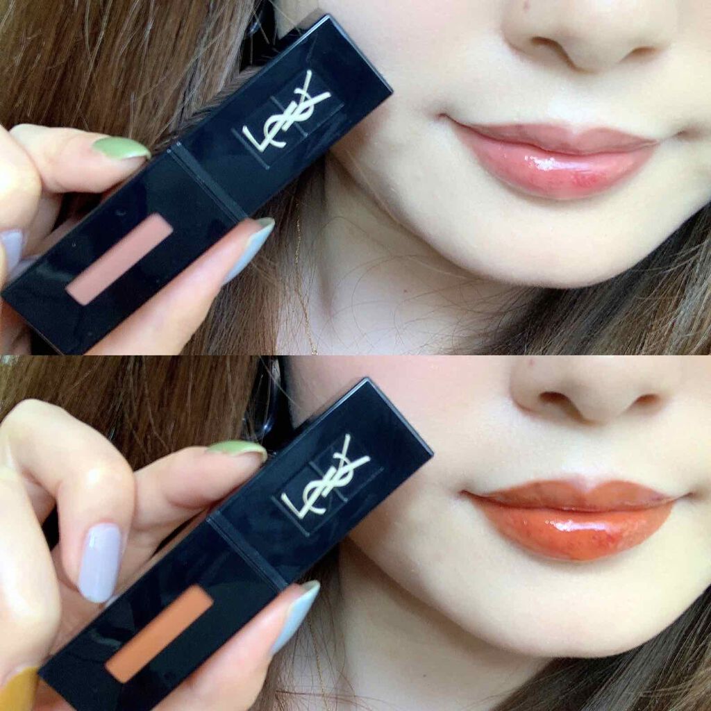 ルージュ ピュールクチュール ヴェルニ ヴィニルクリーム/YVES SAINT LAURENT BEAUTE/口紅を使ったクチコミ(3枚目)