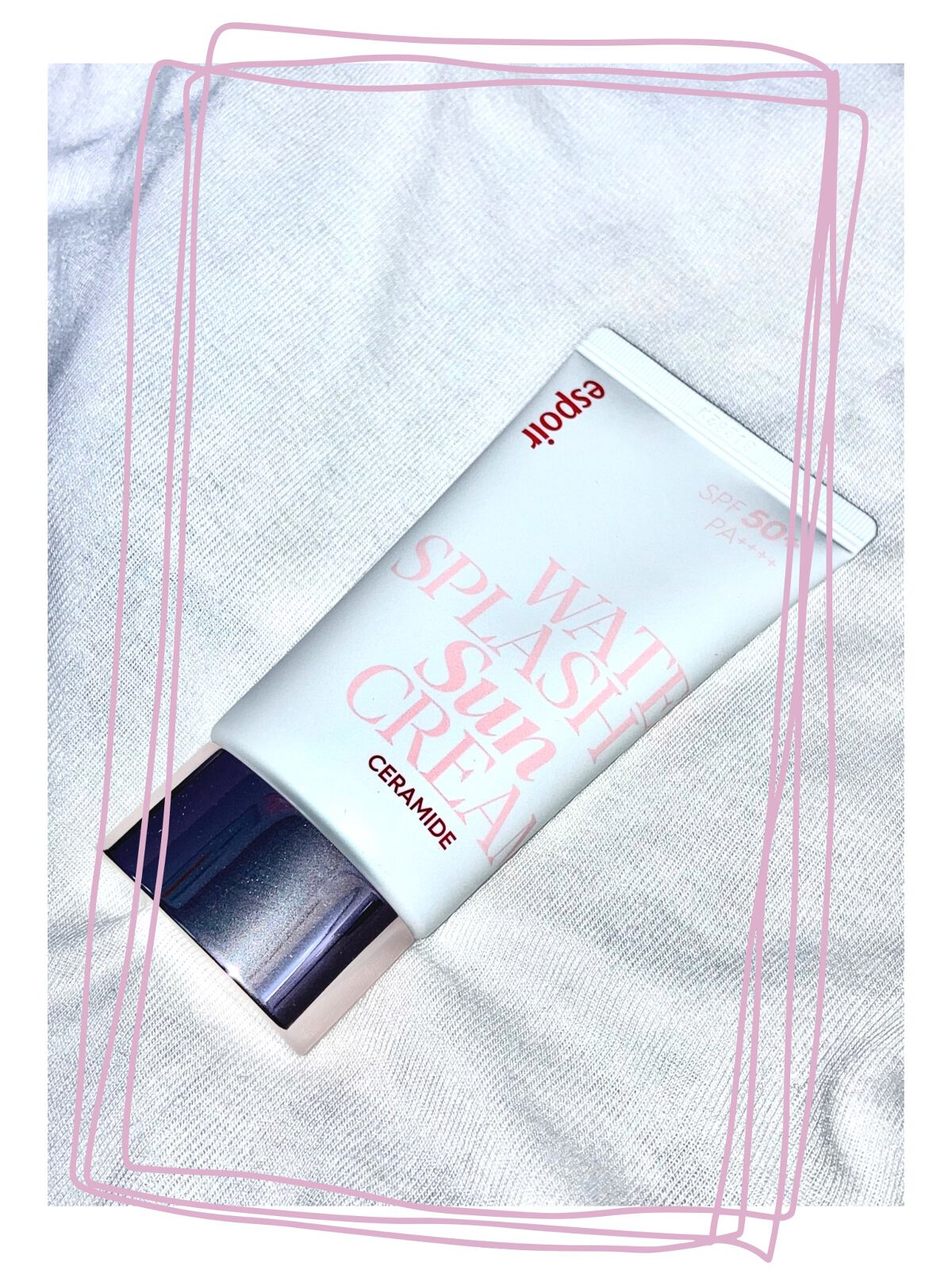 ウォータースプラッシュサンクリーム セラミド/espoir/日焼け止めクリームを使ったクチコミ（3枚目）