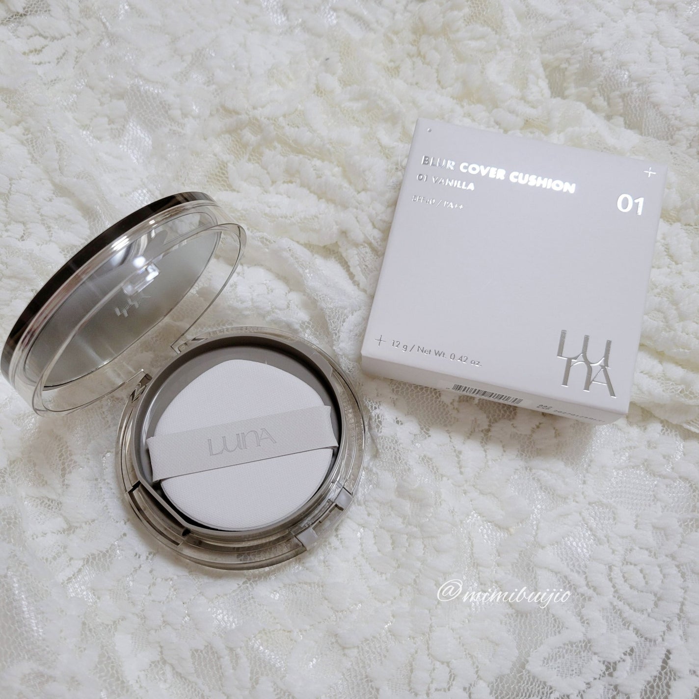ブラーカバークッション/LUNA/クッションファンデーションを使ったクチコミ(1枚目)