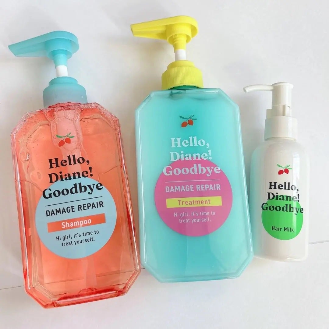 ハローダイアン グッバイ ダメージリペア シャンプー/トリートメント/ダイアン/市販シャンプーを使ったクチコミ(1枚目)