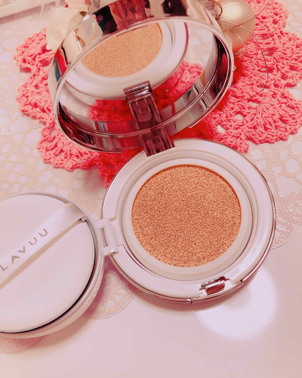 ブルーパールマリンコラーゲンアクアクッション/KLAVUU/クッションファンデーションを使ったクチコミ（2枚目）