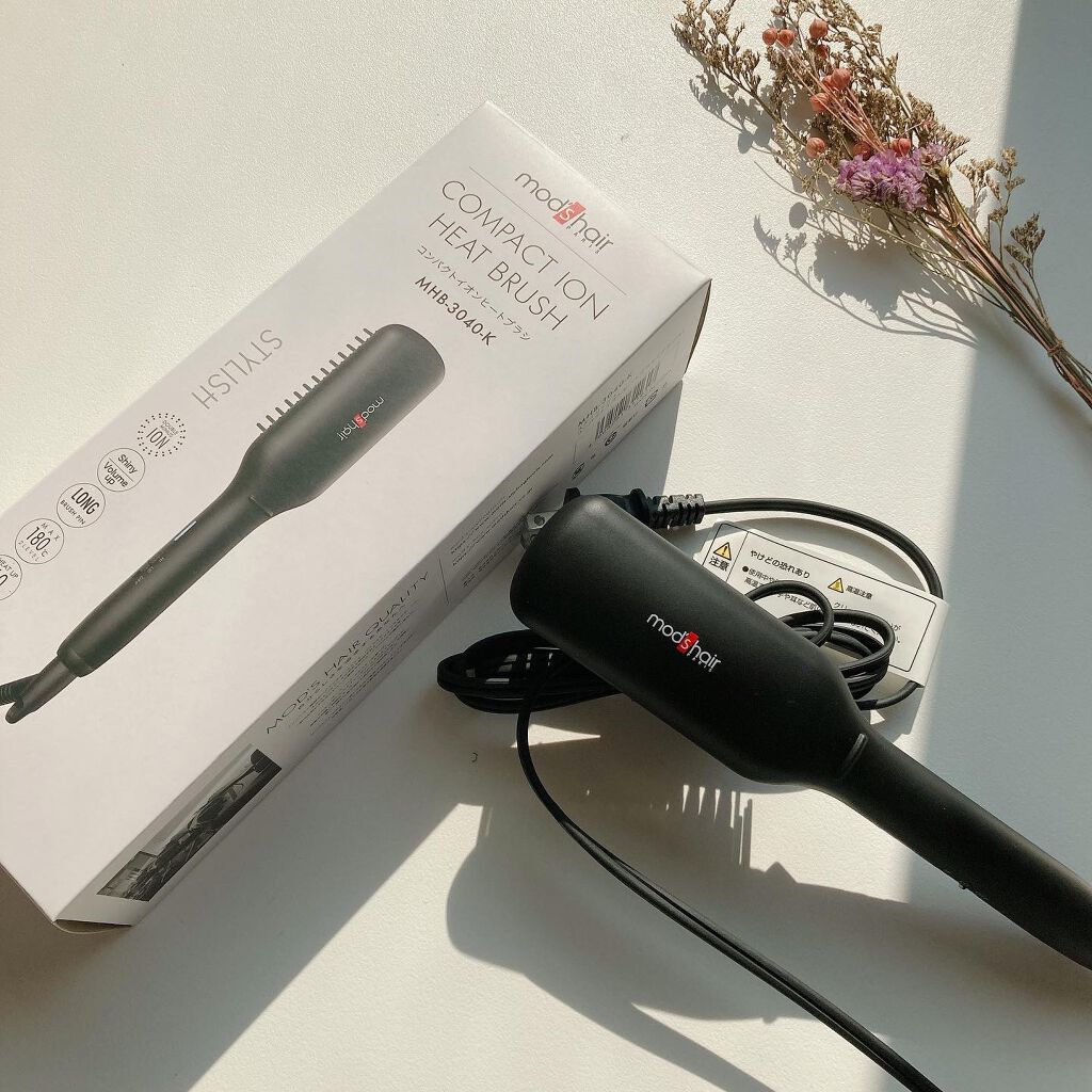 スタイリッシュ コンパクトイオンヒートブラシ MHB-3040-K/mod's hair/ヒートブラシを使ったクチコミ(2枚目)