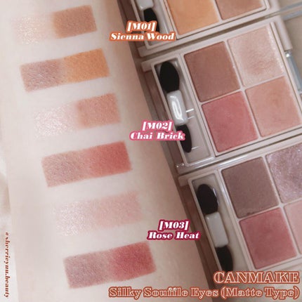 シルキースフレアイズ(マットタイプ)/キャンメイク/アイシャドウパレットを使ったクチコミ(2枚目)