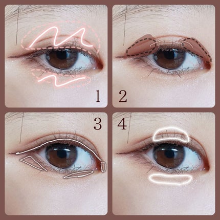 UR GLAM BLOOMING EYE COLOR PALETTE/U R GLAM/アイシャドウパレットを使ったクチコミ(2枚目)