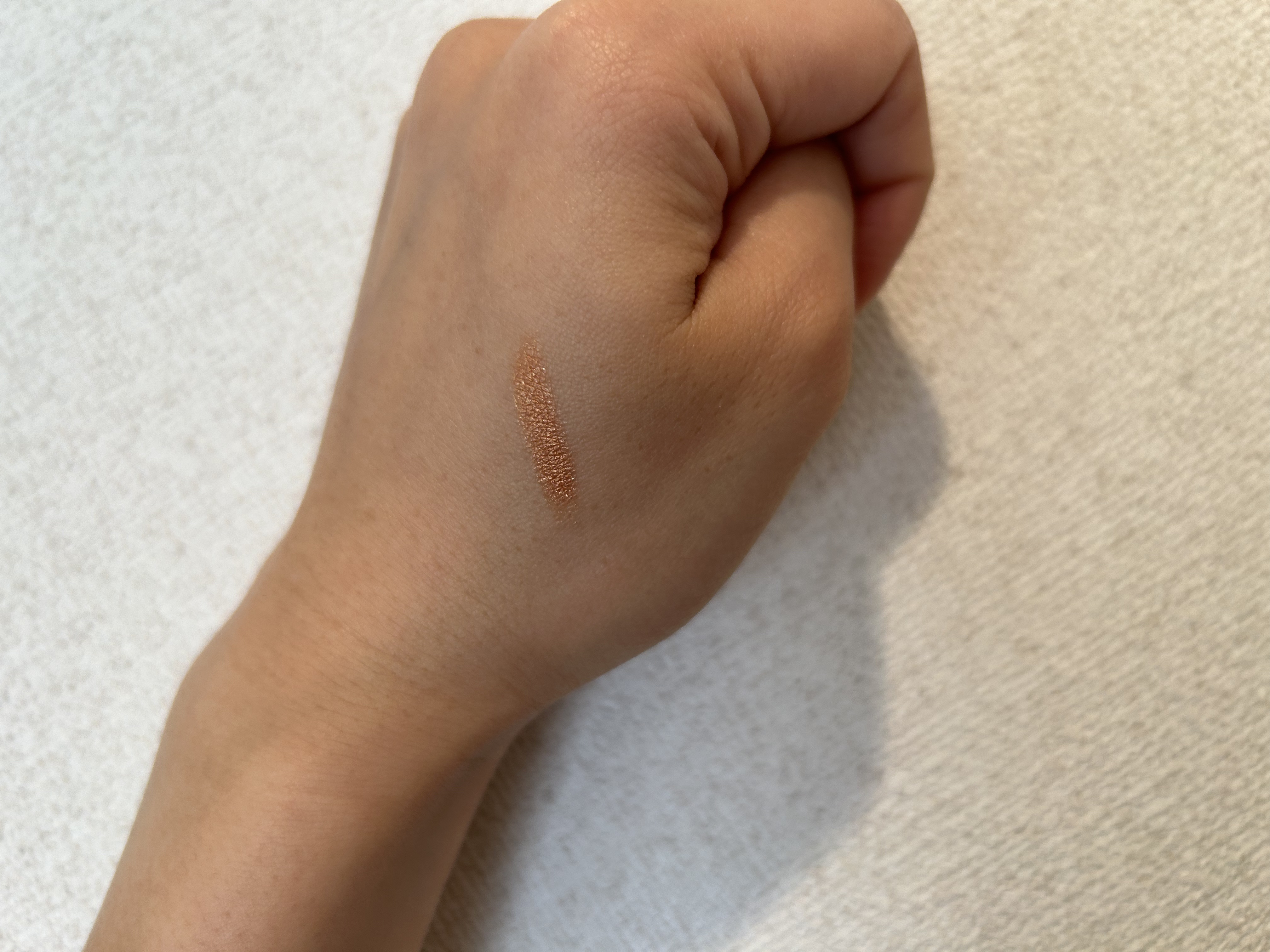 グリームオンフィットシャドウ GF04 チェダーディップ/excel/スティックアイシャドウを使ったクチコミ（2枚目）