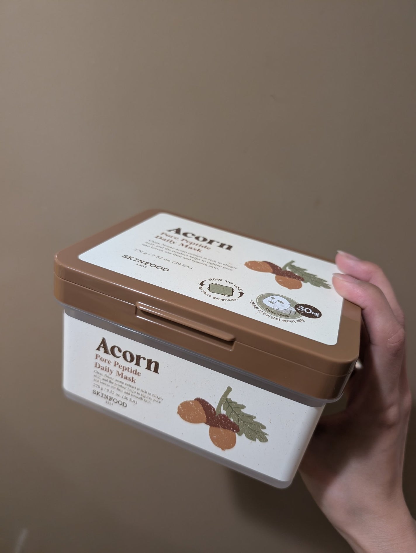 どんぐりポアペプチド デイリーマスク/SKINFOOD/シートマスク・パックを使ったクチコミ(1枚目)
