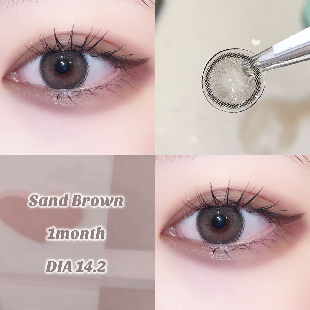 サンドシリーズ サンドブラウン/LENSSIS/カラーコンタクトレンズを使ったクチコミ（1枚目）