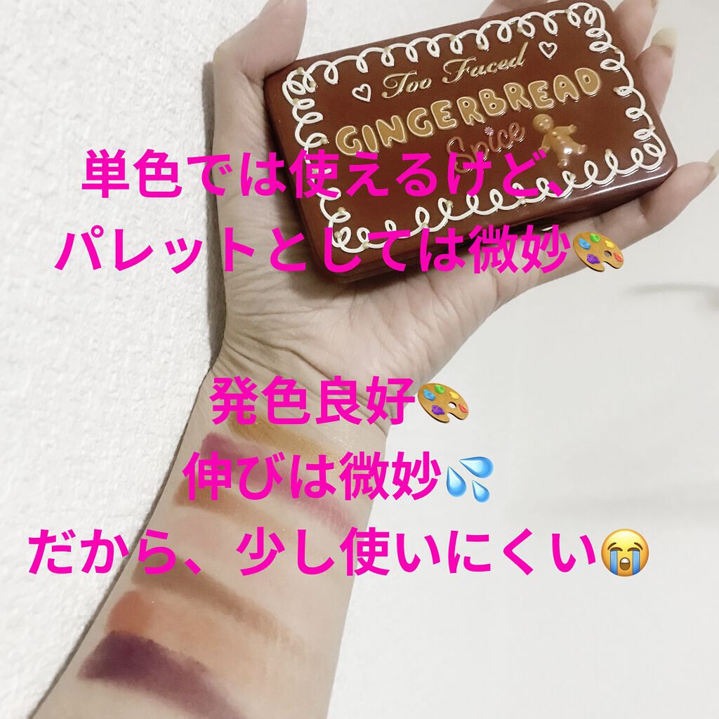 ジンジャーブレッド スパイス ミニ アイシャドウ パレット/Too Faced/アイシャドウパレットを使ったクチコミ（1枚目）
