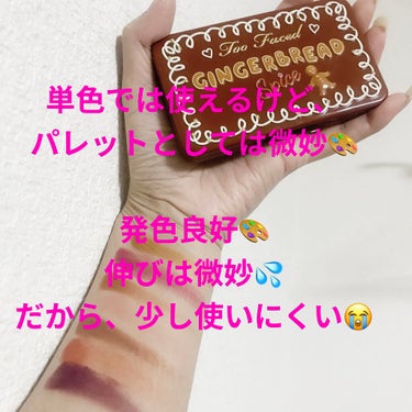 ジンジャーブレッド スパイス ミニ アイシャドウ パレット/Too Faced/アイシャドウパレットを使ったクチコミ（1枚目）