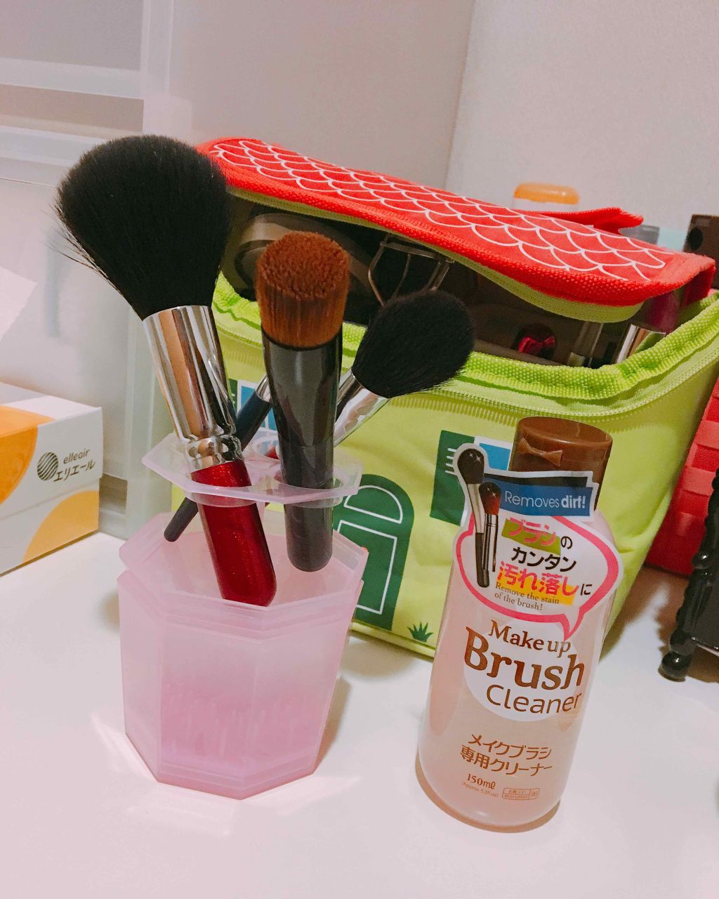 メイクブラシ専用クリーナー/DAISO/その他化粧小物を使ったクチコミ（1枚目）