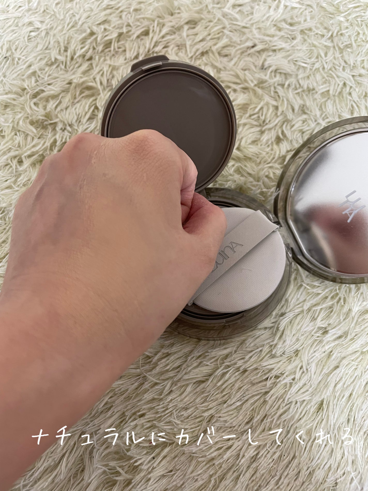 ブラーカバークッション/LUNA/クッションファンデーションを使ったクチコミ(3枚目)
