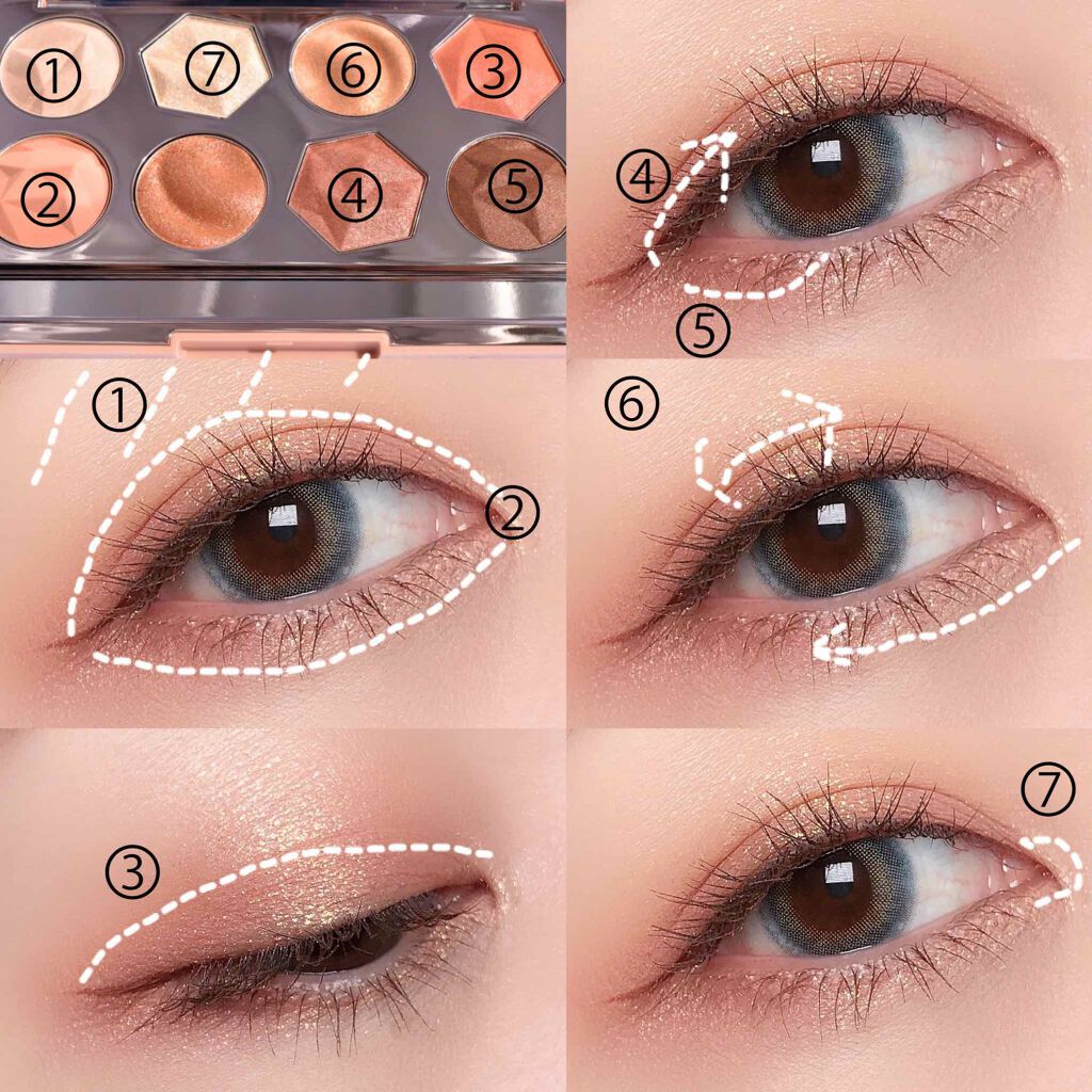 プリズム エアー アイ パレット/CLIO/アイシャドウパレットを使ったクチコミ（3枚目）