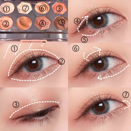 プリズム エアー アイ パレット/CLIO/アイシャドウパレットを使ったクチコミ(3枚目)