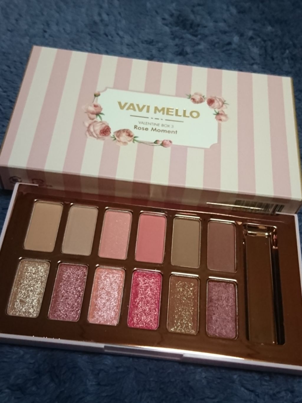 バレンタインボックス3ローズモーメント/VAVI MELLO/アイシャドウパレットを使ったクチコミ(1枚目)