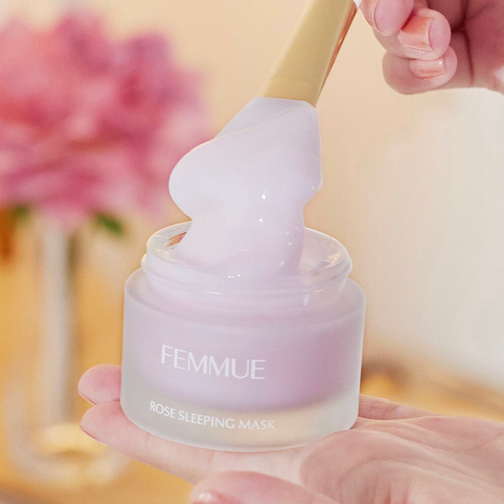 ローズウォーター スリーピングマスク/FEMMUE/フェイスクリームを使ったクチコミ(4枚目)