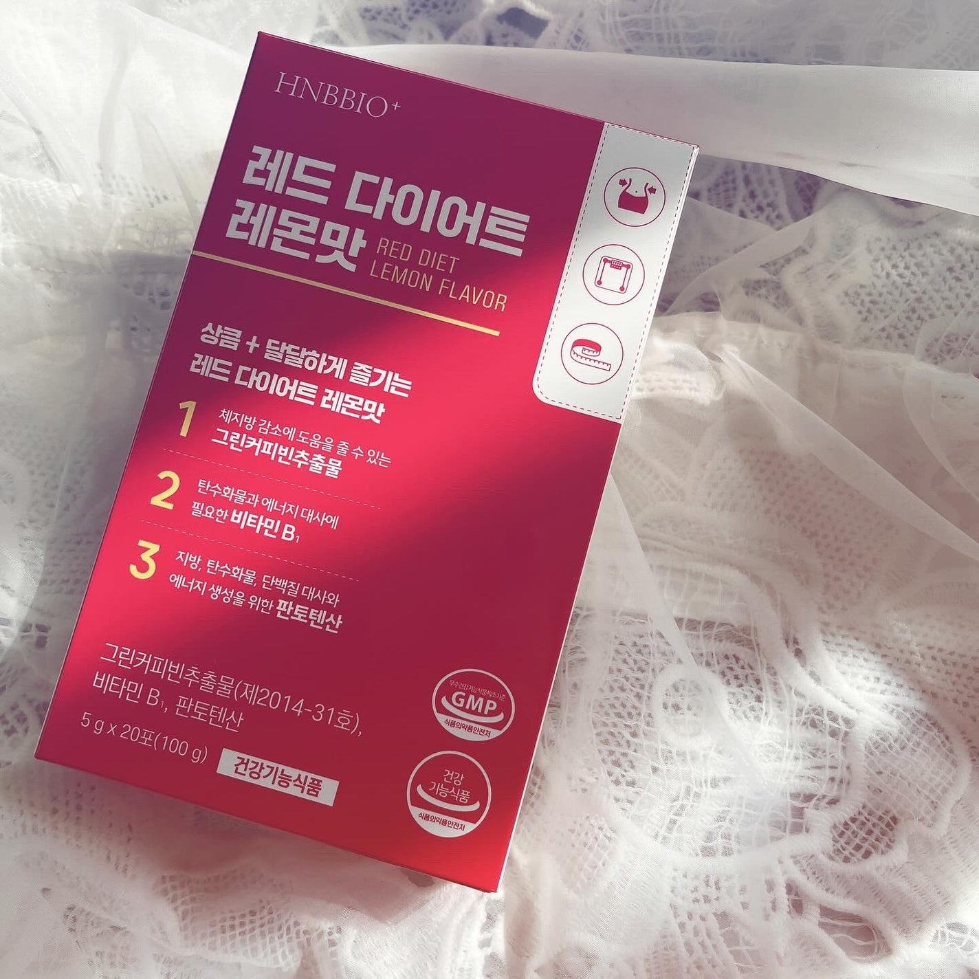 みらんじゅ on LIPS 「🌙HNBレッドダイエットレモン味韓国で人気のサプリドリンクを手..」(1枚目)