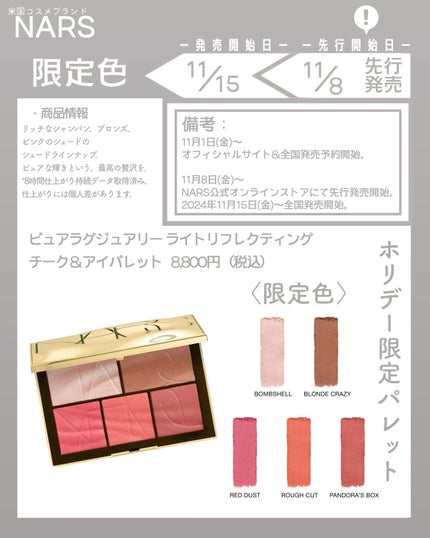 試してみた】NARS ピュアラグジュアリー ライトリフレクティング 試してみた】NARS ピュアラグジュアリー ライトリフレクティング