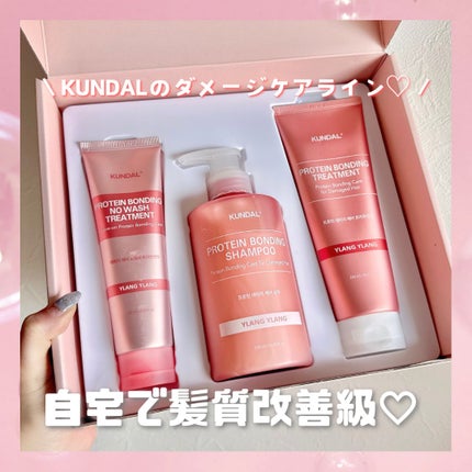 クンダル ダメージケア シャンプー/トリートメント/KUNDAL/市販シャンプーを使ったクチコミ(1枚目)