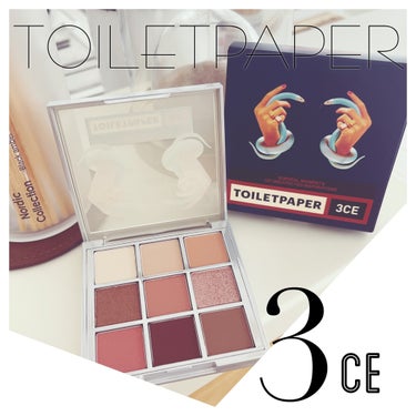 [3CE X TOILETPAPER]  3CE MULTI EYE COLOR PALETTE #ROSY MUHLY/3CE/パウダーアイシャドウを使ったクチコミ（1枚目）