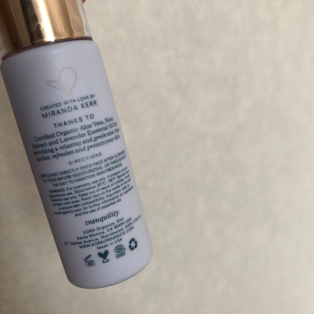 CALMING LAVENDER MIST / カーミングラベンダーミスト/KORA ORGANICS/ミスト状化粧水を使ったクチコミ(2枚目)