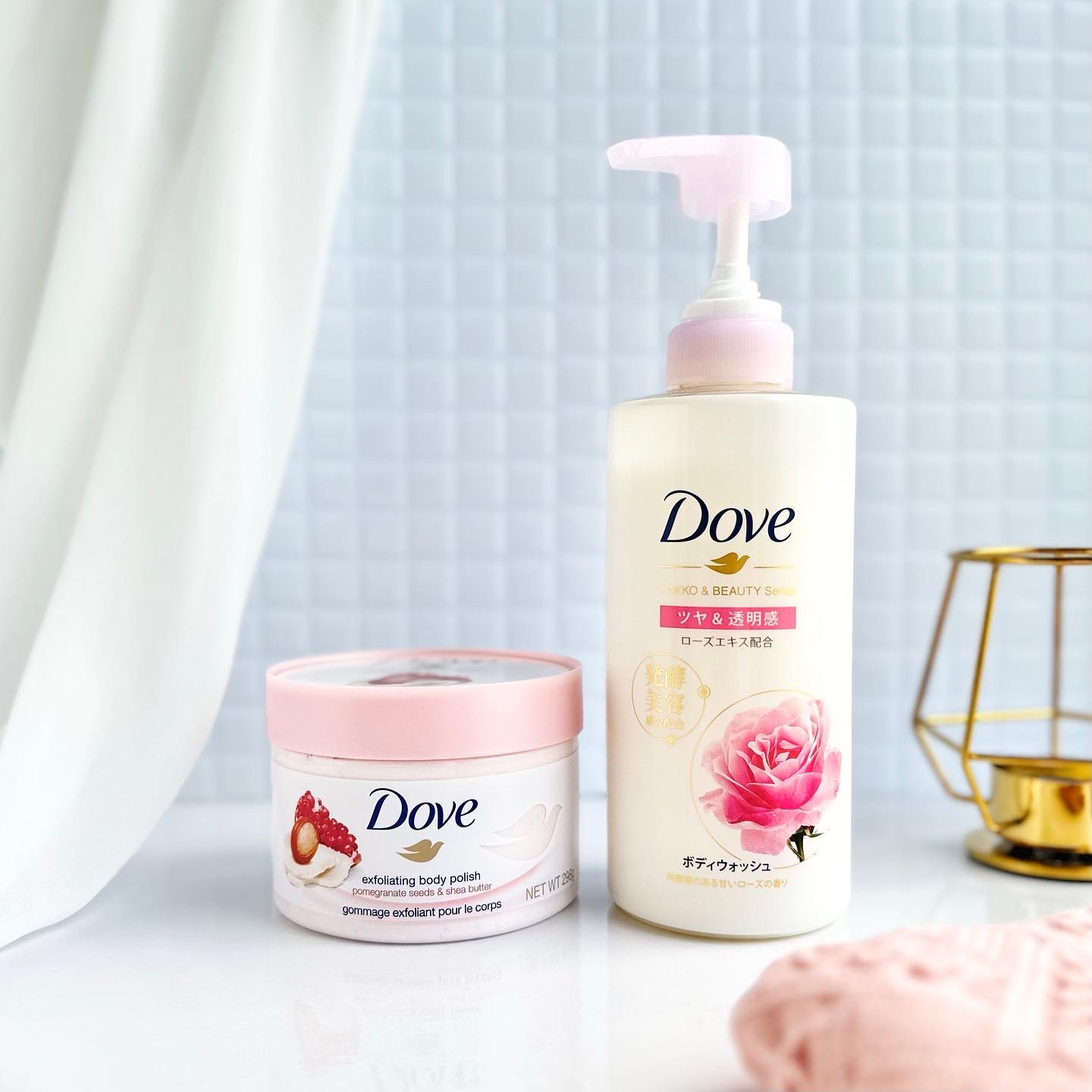 ダヴ ふわとろクリーミースクラブ ザクロ＆シアバター/ダヴ/ボディスクラブを使ったクチコミ（2枚目）