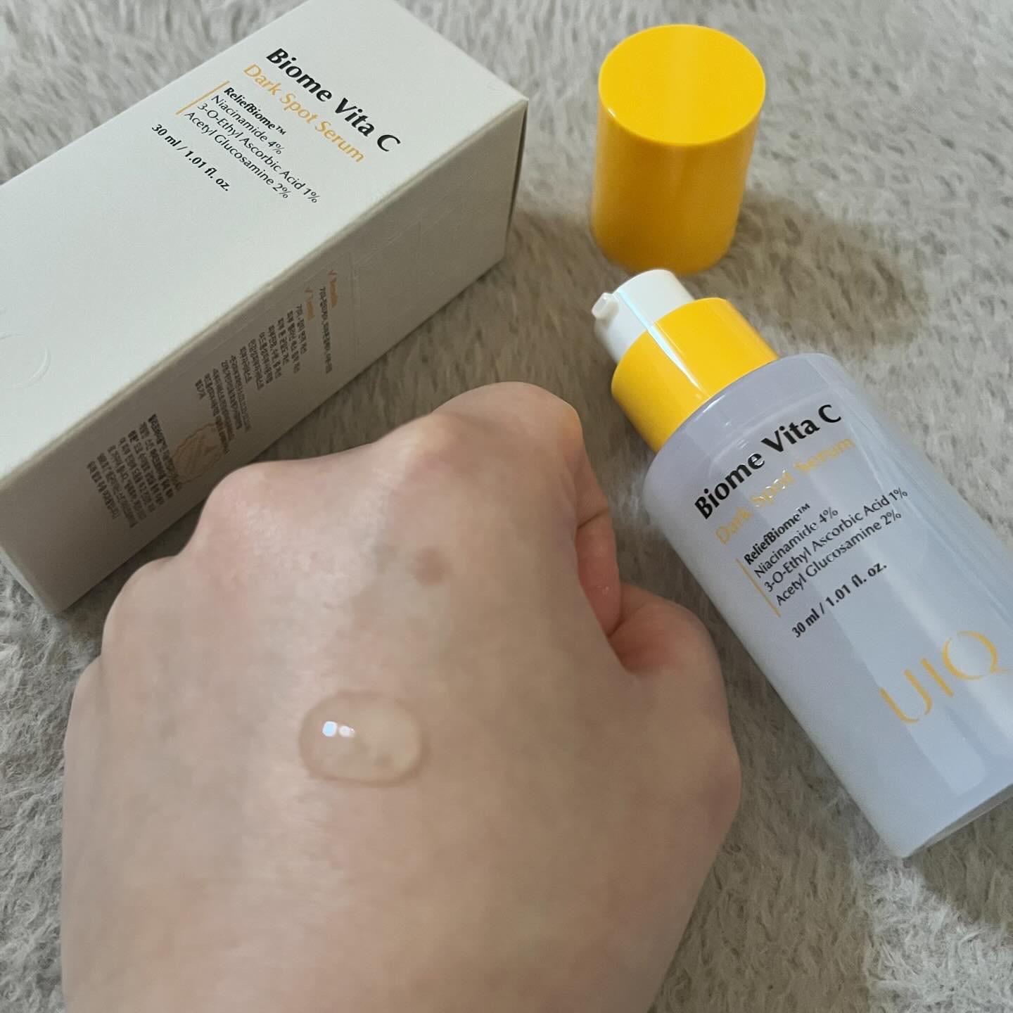 バイオームビタCダークスポットセラム/UIQ/美容液を使ったクチコミ（2枚目）