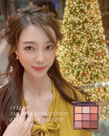 CELEFIT The Bella collection eyeshadow paletteのクチコミ「#CELEFIT
⁡
クリスマスメイク°꙳ ❁ 🎄🌙
⁡
＼CELEFIT(セレフィット)／
.....」（1枚目）