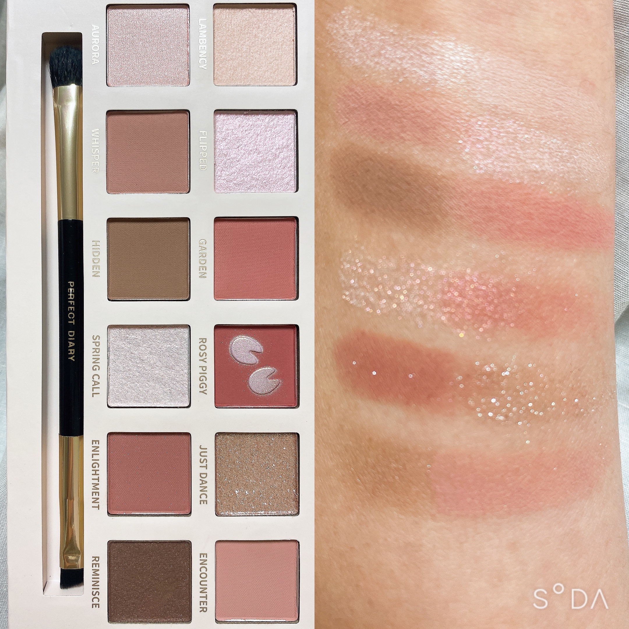 エクスプローラ12色 動物アイシャドウパレット/PERFECT DIARY/アイシャドウパレットを使ったクチコミ（3枚目）