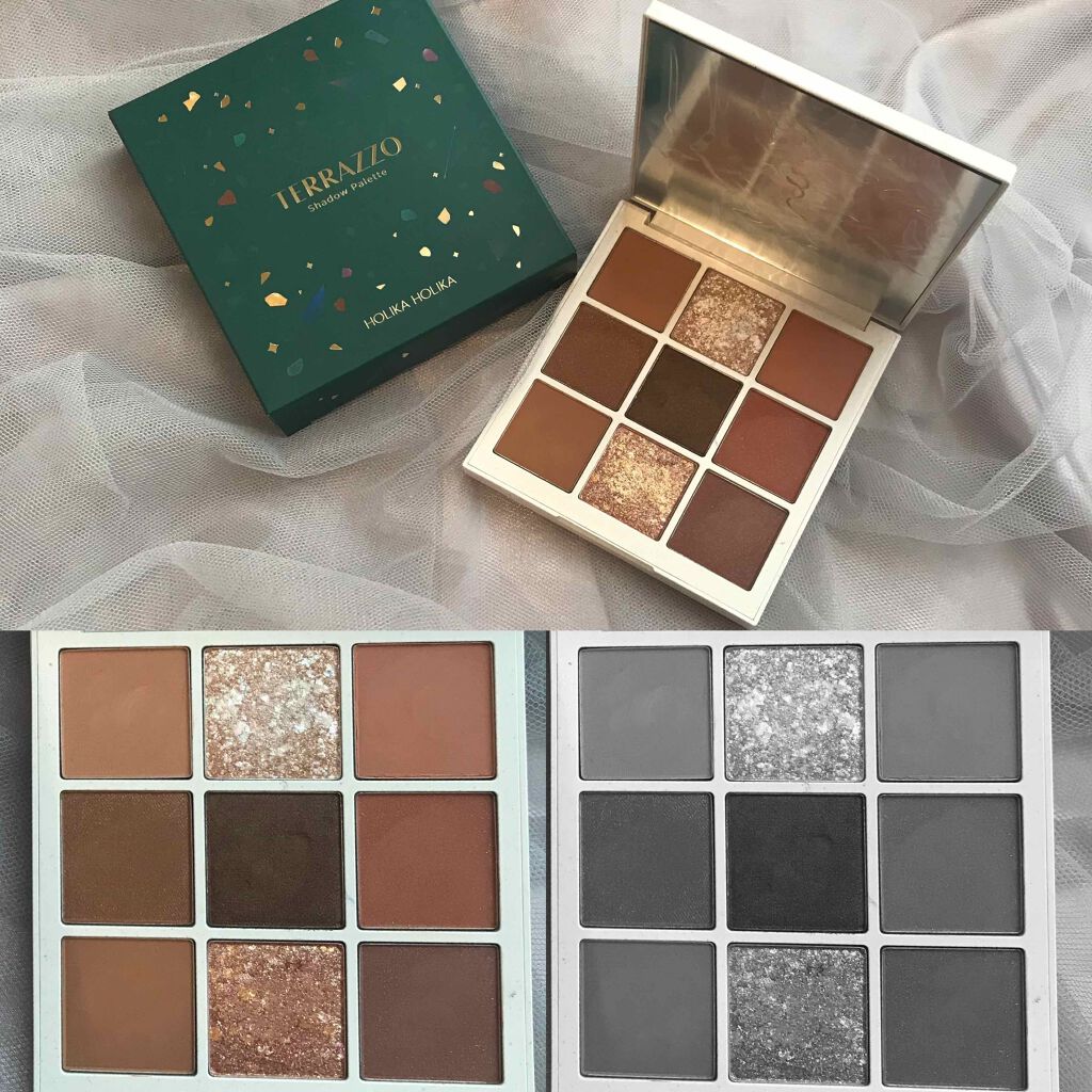 TERRAZZO Shadow palette/HOLIKA HOLIKA/アイシャドウパレットを使ったクチコミ(4枚目)