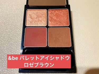 🌺＆be🌺
　パレットアイシャドウ　ロゼブラウン

発色がかなりいいです。