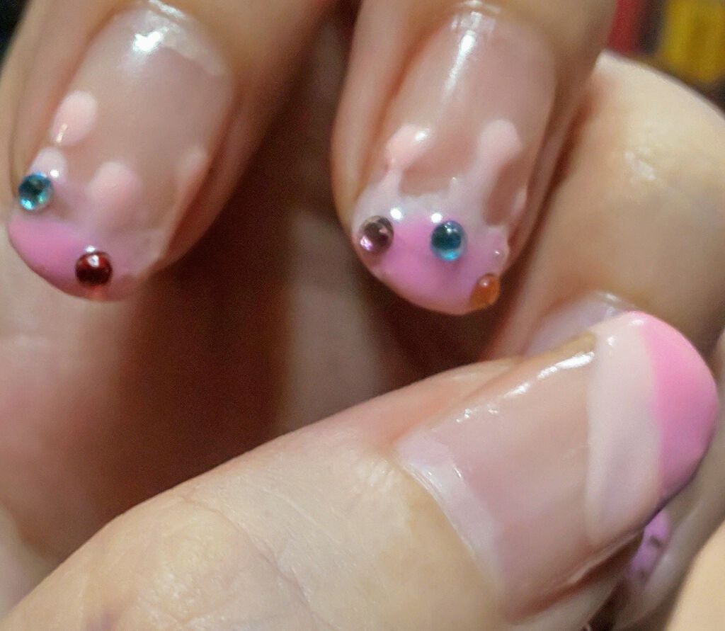 ジェルネイル(ライト対応)/セリア/ジェルネイルを使ったクチコミ(1枚目)