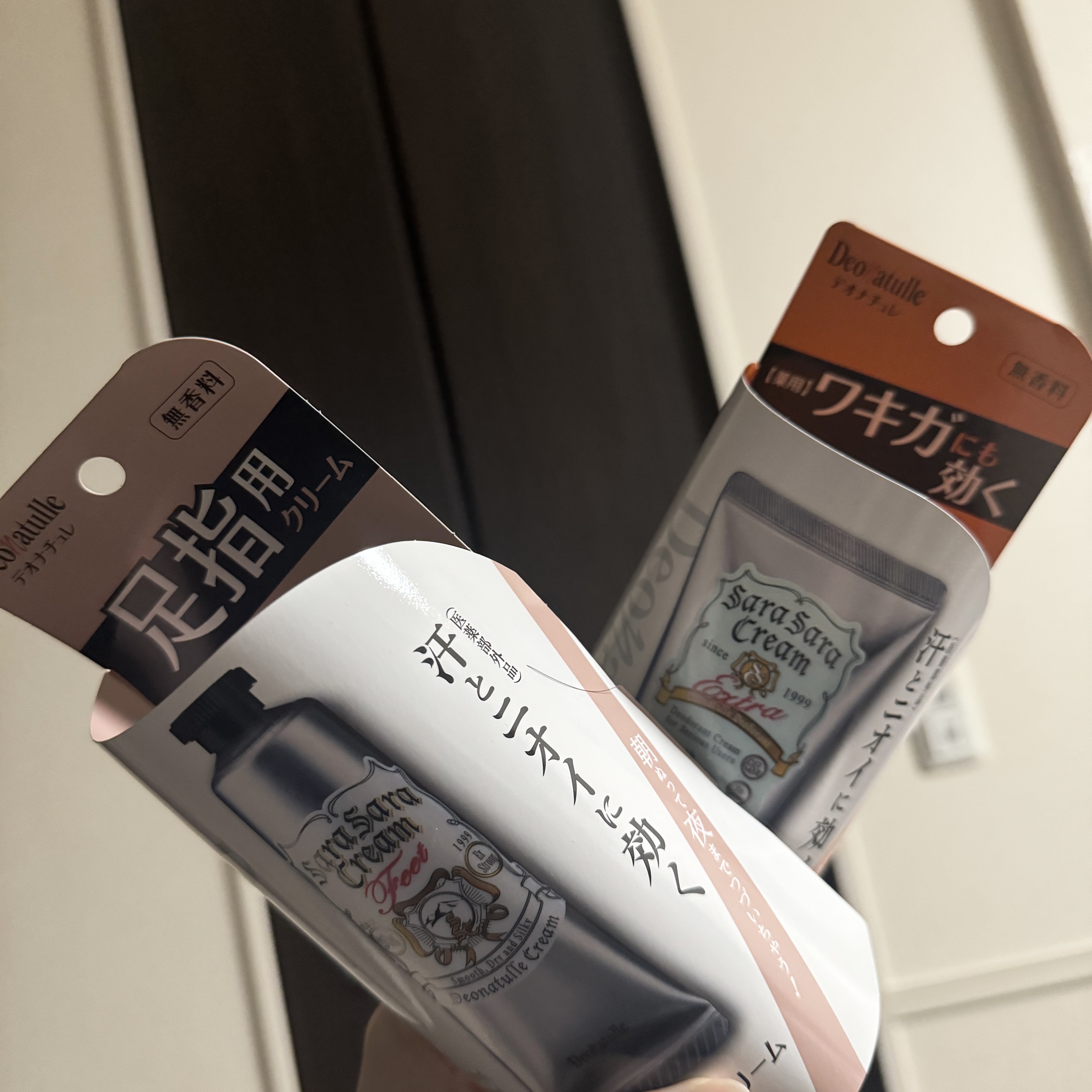 薬用足指さらさらクリーム/デオナチュレ/デオドラント・制汗剤を使ったクチコミ（1枚目）