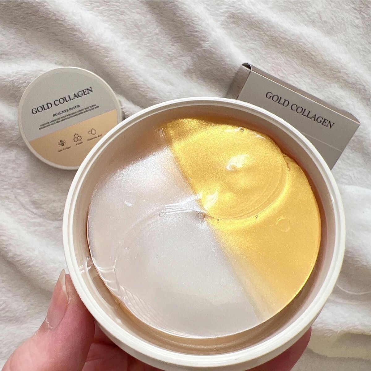 GOLD COLLAGEN DUAL EYE PATCH/SNP/アイケア・アイクリームを使ったクチコミ(5枚目)