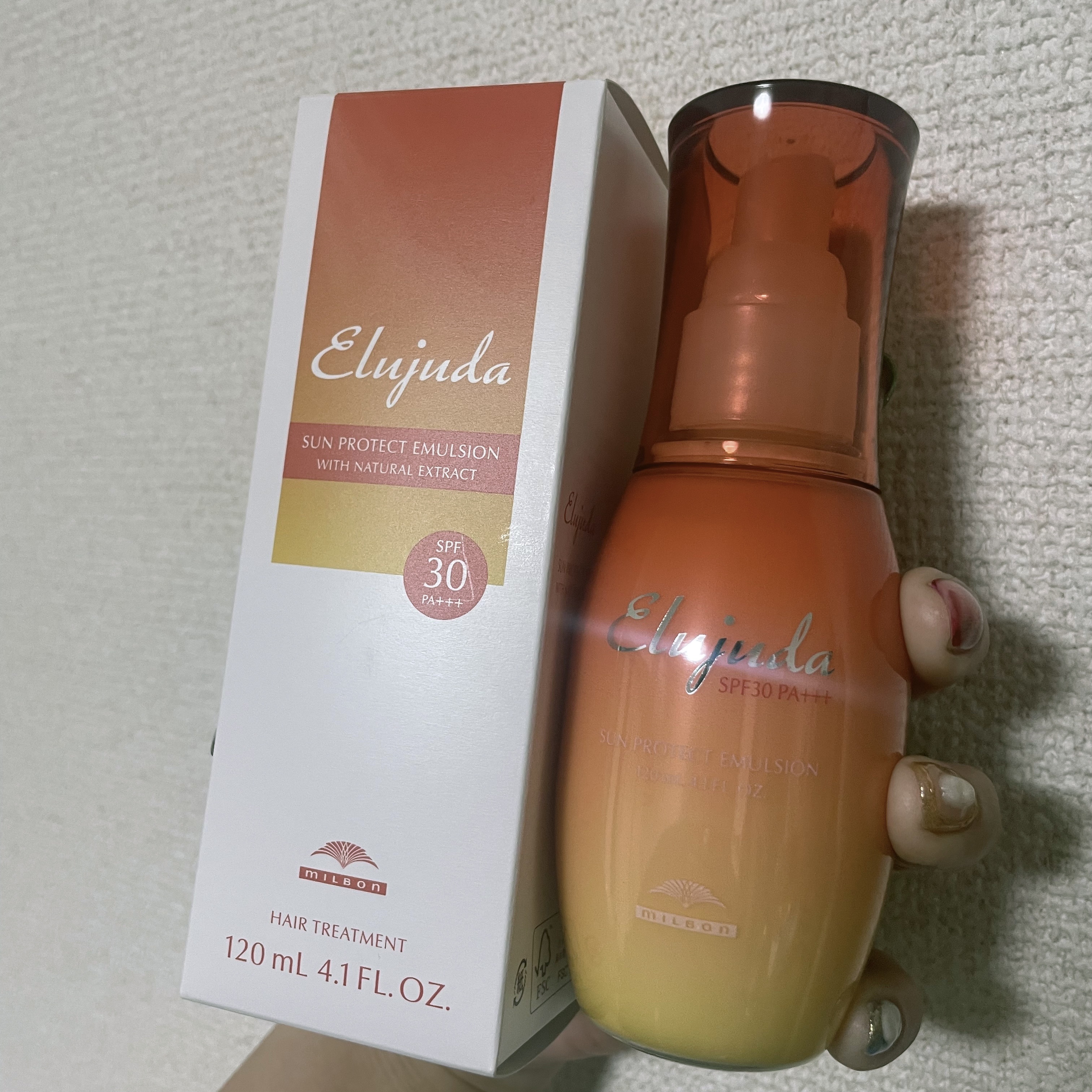 サンプロテクト エマルジョン/エルジューダ/ヘアミルクを使ったクチコミ（1枚目）