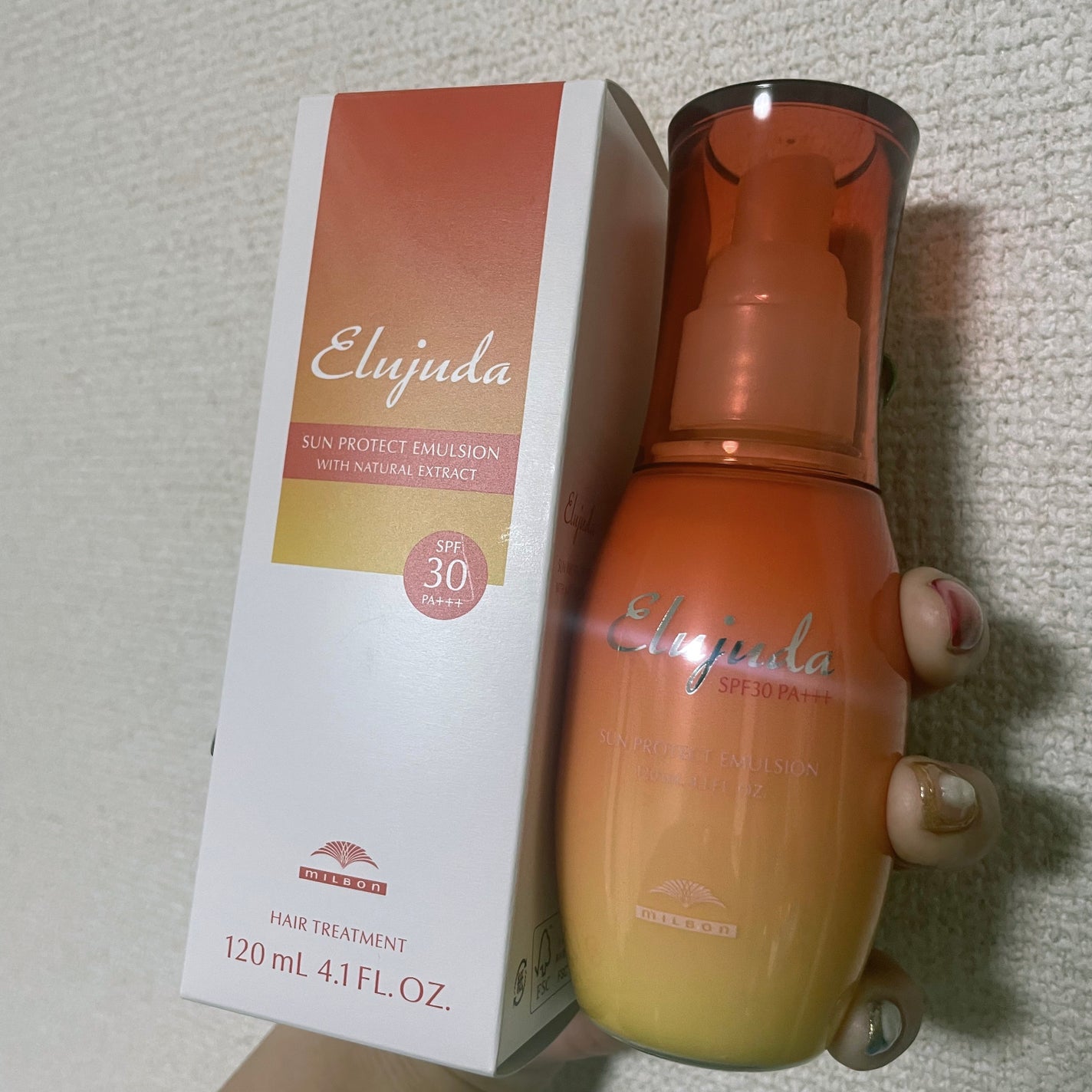 サンプロテクト エマルジョン/エルジューダ/ヘアミルクを使ったクチコミ(1枚目)