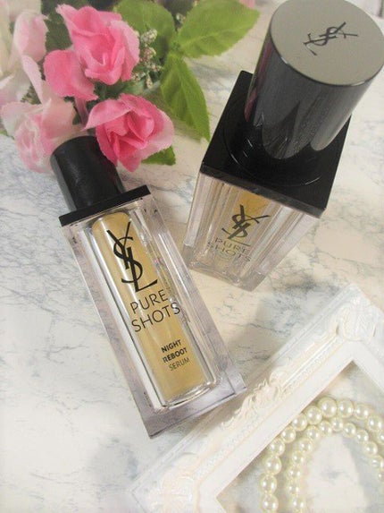 ピュアショット ナイト リチャージセラム/YVES SAINT LAURENT BEAUTE/美容液を使ったクチコミ(8枚目)