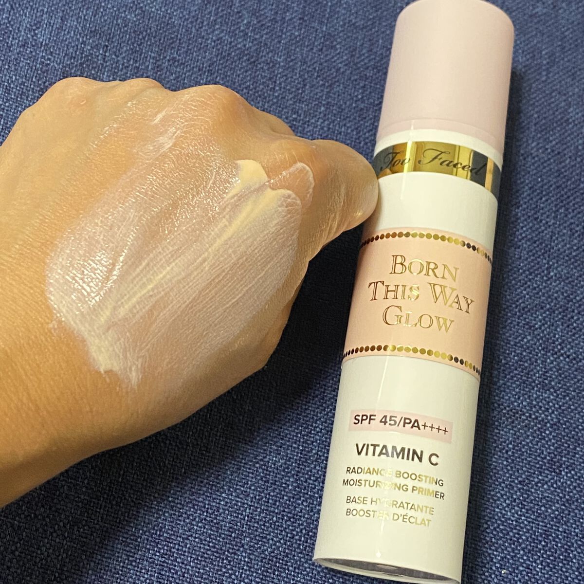 ボーン ディス ウェイ グロウ モイスチュアライジング メイクアップ プライマー/Too Faced/化粧下地を使ったクチコミ（3枚目）