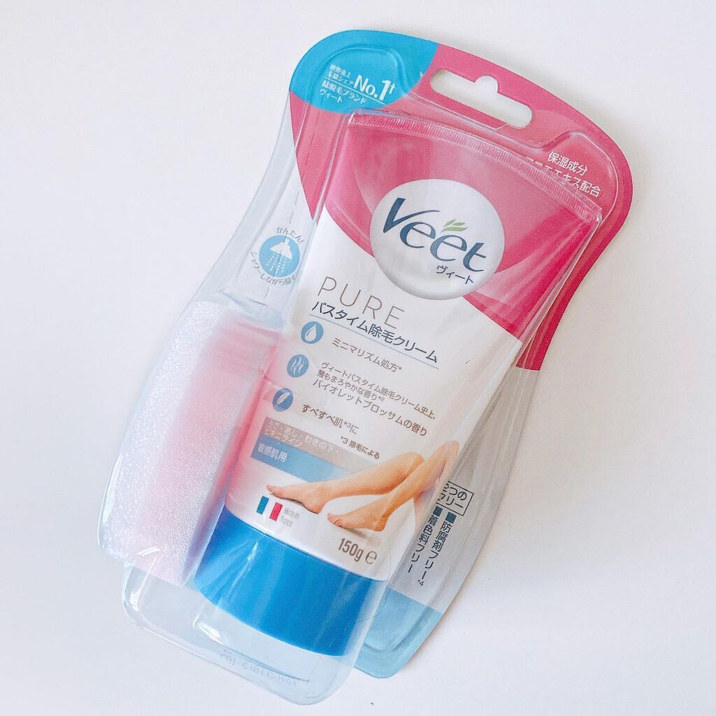 ヴィート ピュアバスタイム除毛クリーム 敏感肌用/Veet/除毛クリームを使ったクチコミ（2枚目）