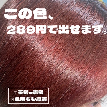 🔥茶髪でのリベンジ🔥
流行りの韓国っぽ赤髪が、289円で出せちゃう！？

1週間限定のおしゃれ髪を楽しんで🫶🫶
✼••┈┈••✼••┈┈••✼••┈┈••✼••┈┈••✼
😈デビルズトリック😈　ワイルド